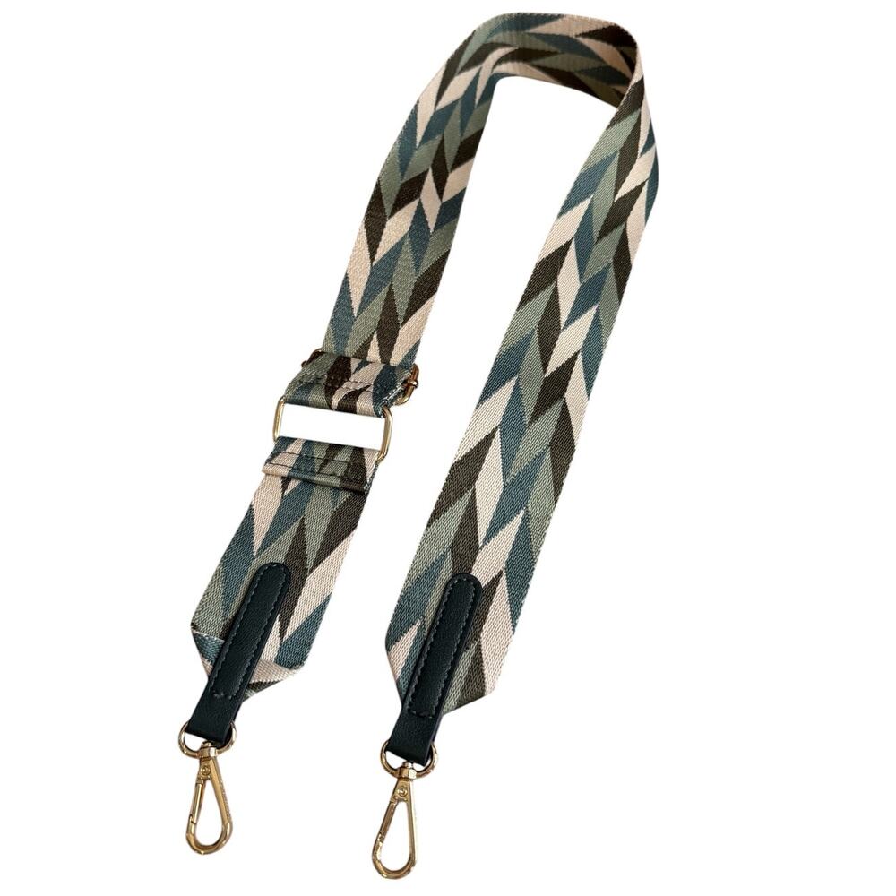 MERSI BagsPurse Replacement Shoulder Strap Green Print Guitar Style